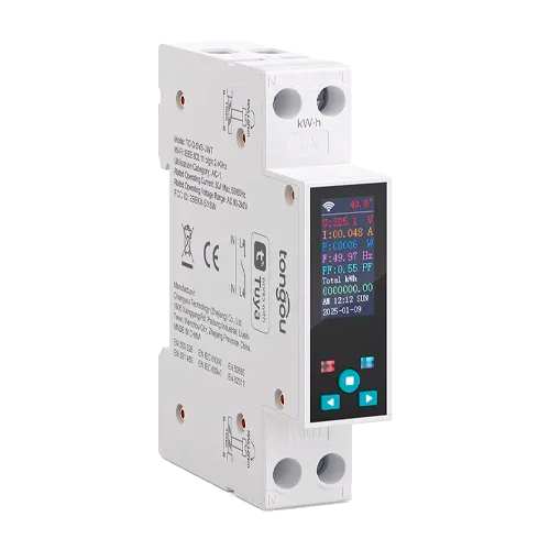 TUYA WiFi Smart Circuit Breaker 1P 50A TO-Q-SYS-JWT with LCD and Meter