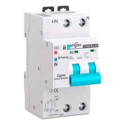 Tongou Smart Circuit Breaker 2P TOQCB2-80 1-63A Curve C Zigbee