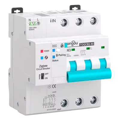Tongou Smart Circuit Breaker 3P TOQCB2-80 1-63A Curve C Zigbee