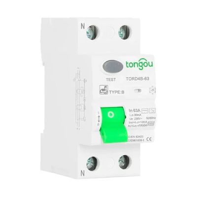 Type B Differential 2P 40A 30mA Tongou TORD4B-63