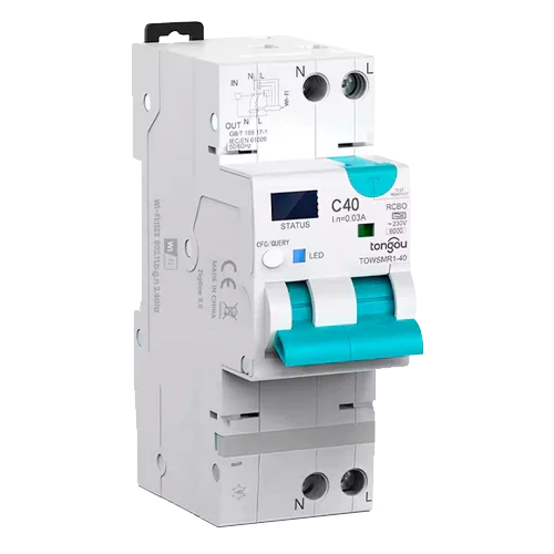 Type A WiFi Differential 2P 1–40A 30mA Tongou TOWSMR1-40