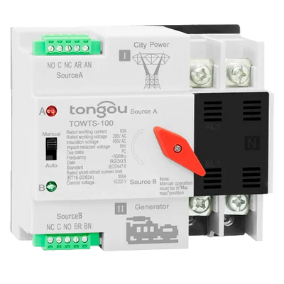 2P Transfer Switch ATS 100A Tongou TOWTS-100
