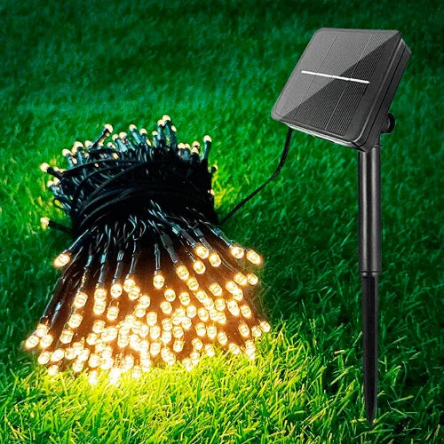 Solar Garland 200 LEDs 3000K Outdoor JND-9138H