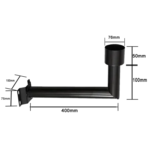 Streetlight Support Pole Wall 50x15cm JND-74882