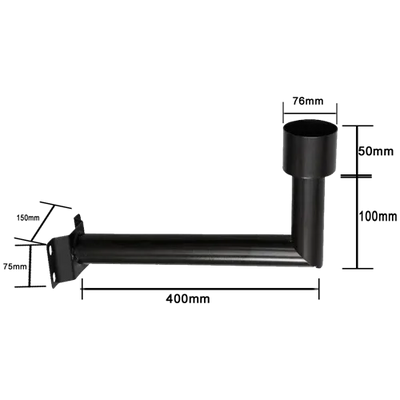 Streetlight Support Pole Wall 50x15cm JND-74882