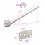 White Solar Streetlight Bracket 47mm Pole or Wall JND-77861